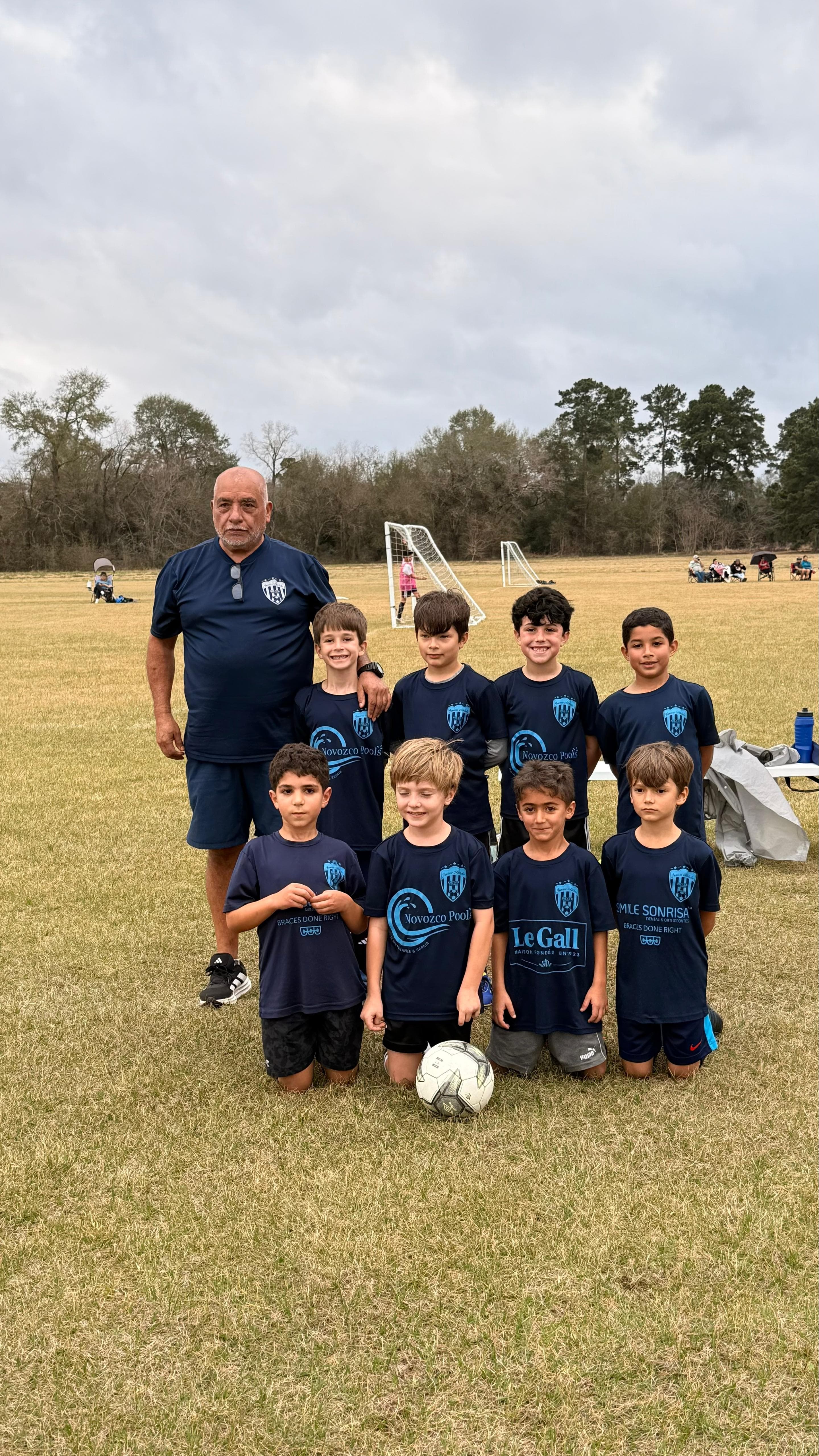 JDF Soccer team on the field
